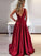 Sleeveless Applique Scoop Sweep/Brush A-Line/Princess Train Ruched Satin Dresses