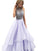 Ball Scoop Sleeveless Gown Floor-Length Beading Organza Dresses