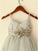Tulle Sequin Straps A-line/Princess Spaghetti Sleeveless Tea-Length Flower Girl Dresses