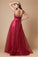 A-Line/Princess Sweetheart Sleeveless Long Organza Dresses