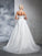 Ball Ruched Sleeveless Strapless Gown Long Satin Wedding Dresses