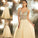 Gown Beading V-neck Ball Sleeveless Floor-length Tulle Dresses