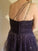 Tulle Beading One-Shoulder A-Line/Princess Floor-Length Sleeveless Plus Size Dresses