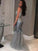 Floor-Length Jewel Trumpet/Mermaid Sleeveless Sequin Tulle Dresses