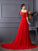 Sleeveless Applique One-Shoulder A-Line/Princess Long Chiffon Dresses