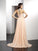 Ruffles Jewel Sleeveless A-Line/Princess Long Chiffon Dresses