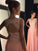 Scoop A-Line/Princess Floor-Length Sleeveless Applique Chiffon Dresses