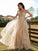 Ruched A-Line/Princess V-neck Sleeveless Floor-Length Dresses