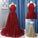 Sweep/Brush Sleeveless Train A-Line/Princess Jewel Ruffles Sequins Dresses
