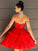Strapless Tulle Sleeveless A-Line/Princess Ruffles Short/Mini Homecoming Dresses