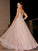 Applique Sleeveless A-Line/Princess Straps Spaghetti Tulle Floor-Length Dresses