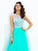 Scoop Sleeveless A-line/Princess Lace Long Net Dresses