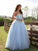 Gown Ball Tulle Applique Sweetheart Sleeveless Floor-Length Dresses