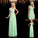 A-line/Princess Scoop Beading Sleeveless Long Chiffon Dresses