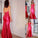Sheath/Column V-neck Satin Sleeveless Ruched Floor-Length Dresses