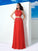 Sleeveless Scoop Long A-Line/Princess Chiffon Lace Two Piece Dresses