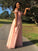 Off-the-Shoulder A-Line/Princess Sleeveless Tulle Applique Floor-Length Dresses