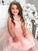 Tulle Beading A-Line/Princess Scoop Tea-Length Sleeveless Flower Girl Dresses