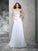 Strapless Sheath/Column Sleeveless Beading Long Chiffon Wedding Dresses