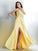 Neck Sheer A-Line/Princess Beading Sleeveless Long Chiffon Dresses