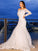 Tulle Lace Off-the-Shoulder Sleeves Long Sweep/Brush Trumpet/Mermaid Train Wedding Dresses