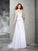 Strapless Sheath/Column Sleeveless Beading Long Chiffon Wedding Dresses