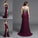 Long Chiffon Sleeveless Rhinestone Straps Sheath/Column Plus Size Dresses