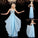 Sleeveless Scoop A-line/Princess Beading Long Chiffon Dresses