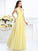 Sleeveless Pleats A-Line/Princess Halter Long Chiffon Bridesmaid Dresses