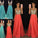 Sleeveless V-neck A-Line/Princess Beading Floor-Length Chiffon Dresses