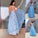 Applique A-Line/Princess V-neck Tulle Floor-Length Sleeveless Dresses