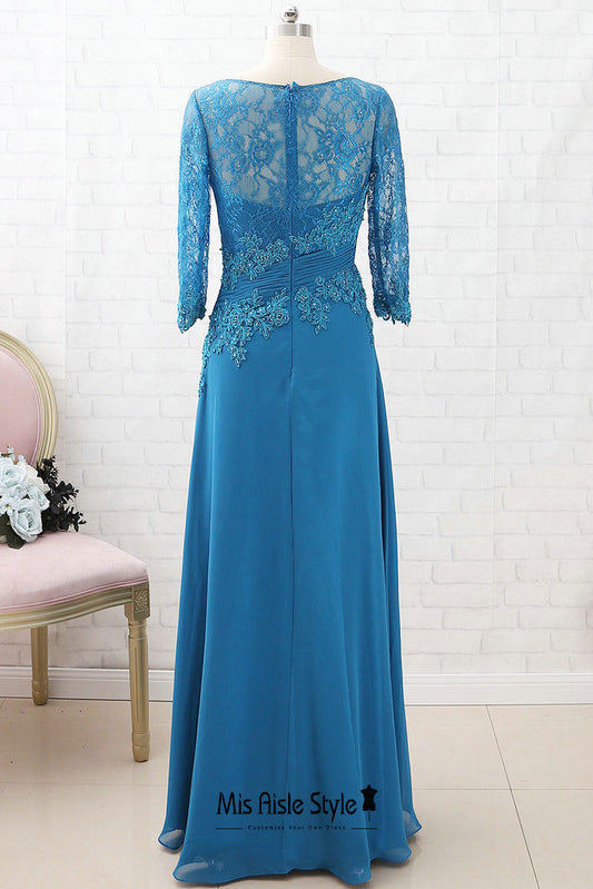 Sheath Long Sleeve Mother of The Bride Dress