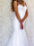 White Lace Mermaid Sweetheart Tulle Spaghetti Straps Backless Affordable Wedding Dresses JS778